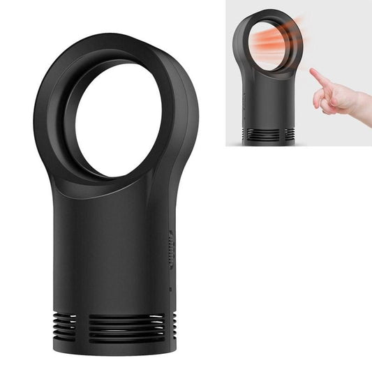 Quiet Desktop Mini Household Leafless Heater CN Plug (Matte Black)