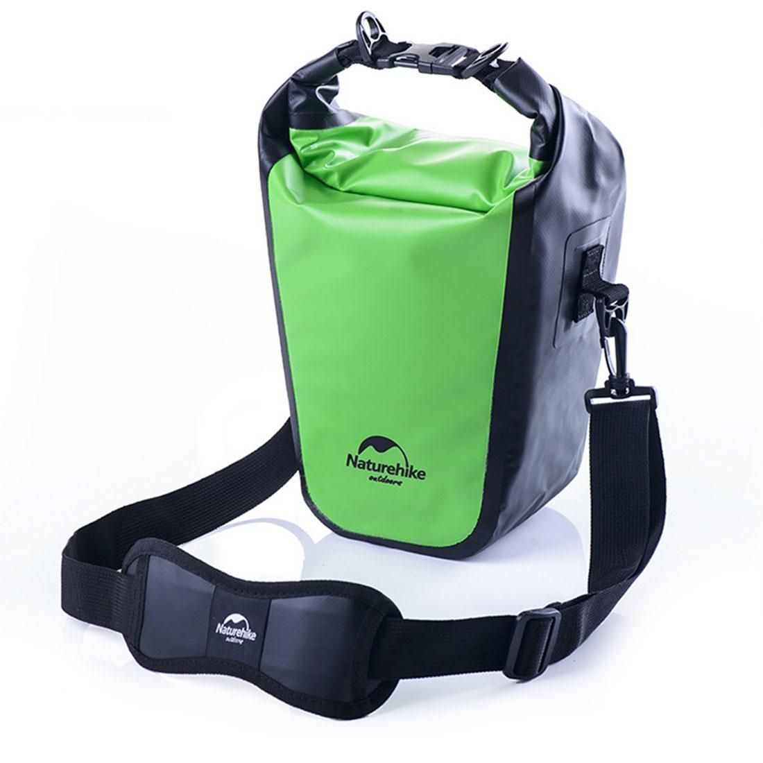 Naturehike Full Waterproof Camera Bag Dry Bag Outdoor Sports Sling Shoulder Bag for DSLR Cameras, Size: 40cm x 14cm x 12cm (Green)
