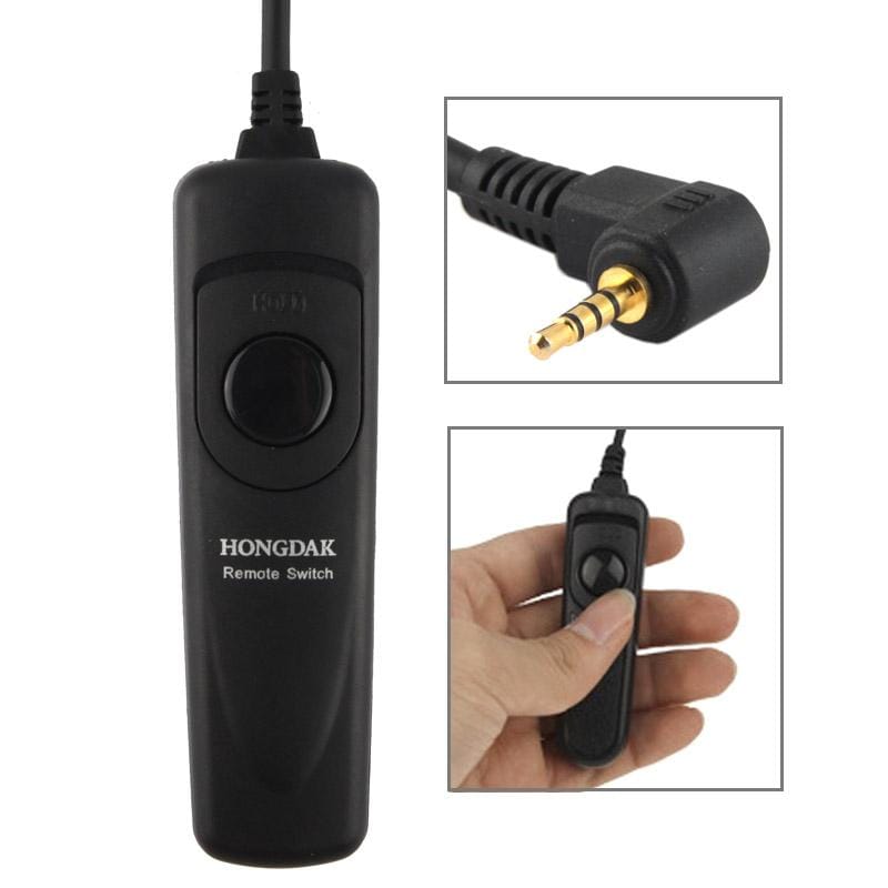 Remote Switch Shutter Release Cord DMW-RS1 for Panasonic Lumix DMC- FZ20, FZ30, FZ50, LC1 (Black)