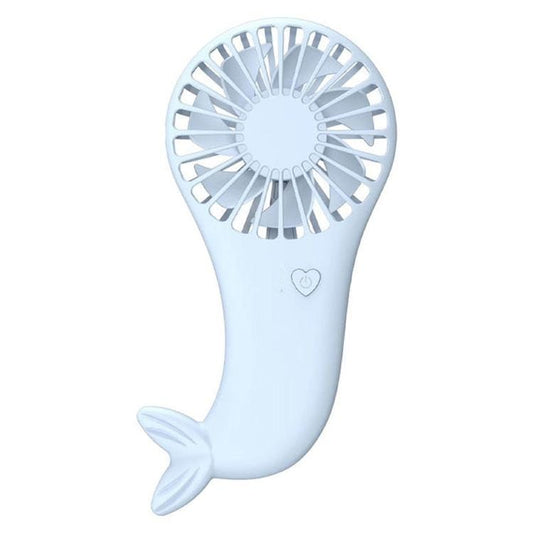 Mermaid Handheld USB Fan Student Dormitory Small Electric Fan (Blue)