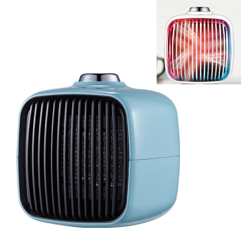 Home Dormitory Mini Desktop Portable Heater CN Plug (Blue)