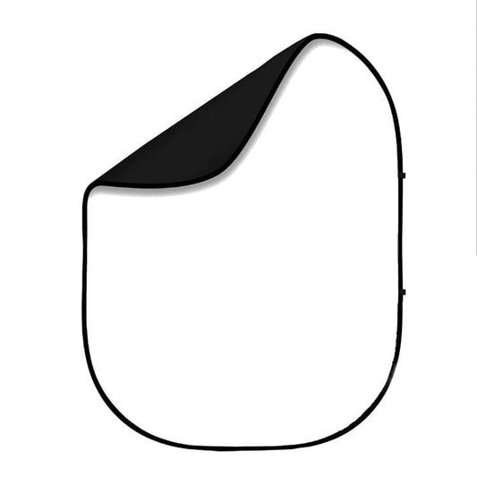 2 PCS Double-sided cutout camera photo photography keying shooting background board mixed background cloth, Size:100x150cm, Color:Black White