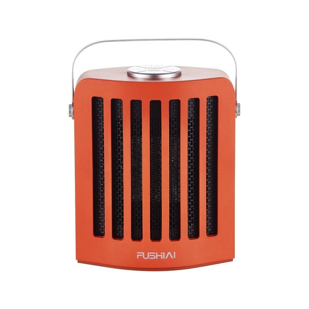 FUSHIAI Office Table Mini Small PTC Heater Desktop Quick Heat Silent Heater, Size:EU Plug (Green)