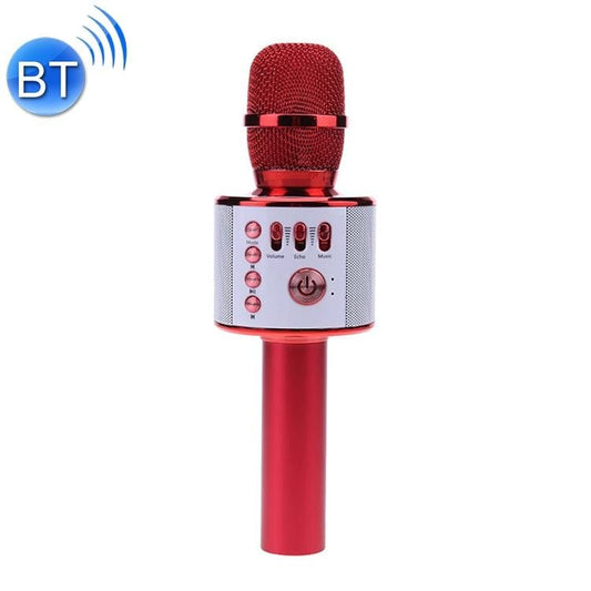 GK38 Live Karaoke Microphone Wireless Bluetooth Microphone, Support TF Card (Red)