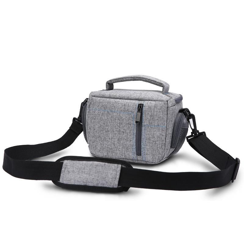 HUWANG Portable Waterproof Nylon Surface Material Outdoor Sports Sling Shoulder Bag for DSLR Cameras, Size: 20cm x 15cm x 12cm (Grey)