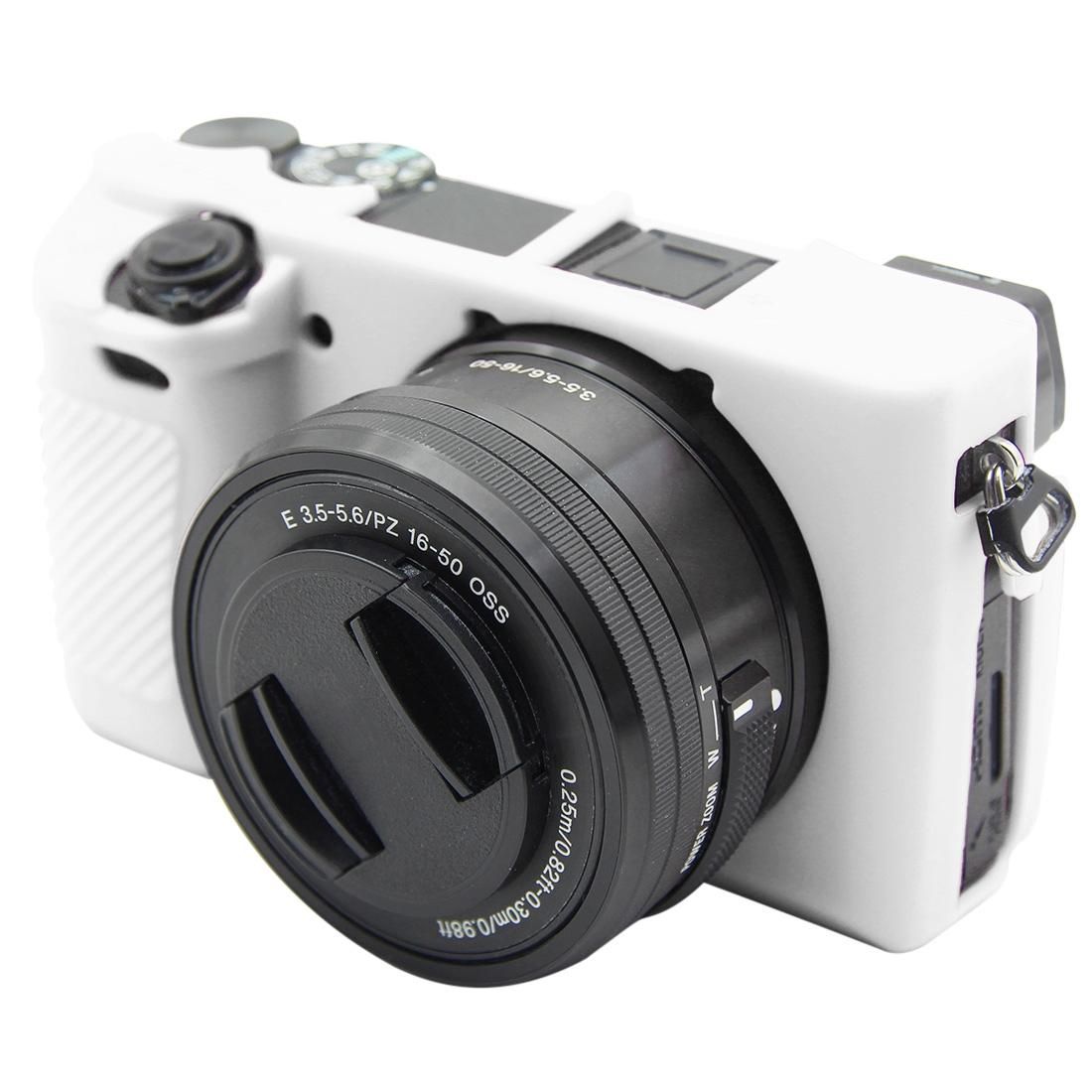 PULUZ Soft Silicone Protective Case for Sony ILCE-6300 / A6400 (White)