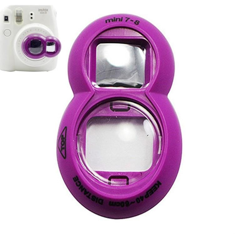 2PCS Selfie Mirror for Polaroid Mini7s / Mini8 (Purple)