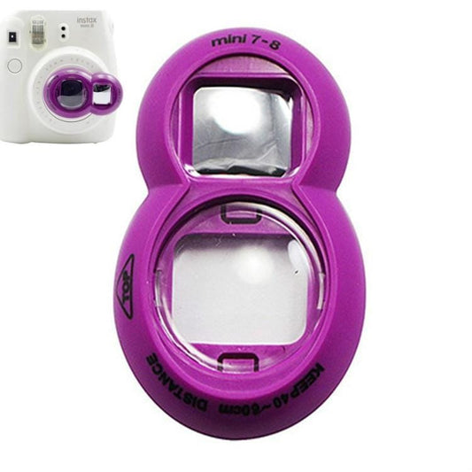 2PCS Selfie Mirror for Polaroid Mini7s / Mini8 (Purple)