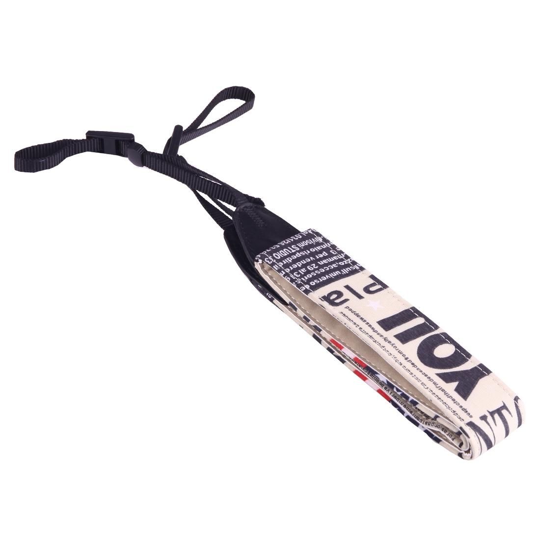 LYNCA LI-03 European and American Style Series Flags Pattern Universal Genuine Leather Shoulder Neck Strap Camera Strap for Nikon / Canon / Sony / Panasonic / SLR DSLR ILDC (Style1)
