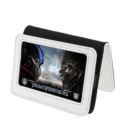 Leather Case with Holder for 5.0 inch MP5 Player (White)