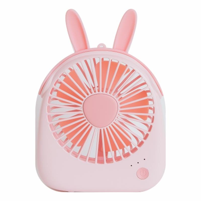 WT-F14 1200 mAh Rabbit Shape Mini Portable Fan with 3 Speed Control (Purple)