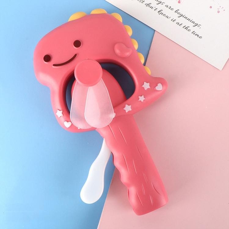 Mini Hand-pressed Small Fan Dinosaur Cartoon Handheld Toy Random Color Delivery