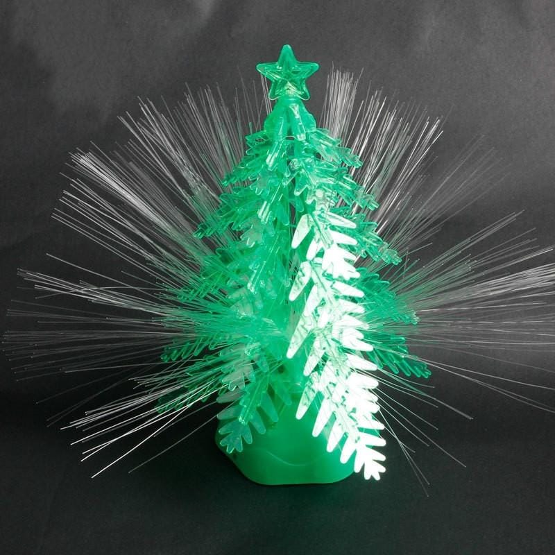 2 PCS Creative DIY Music Colorful LED Fiber Christmas Tree ?Size?27x17cm