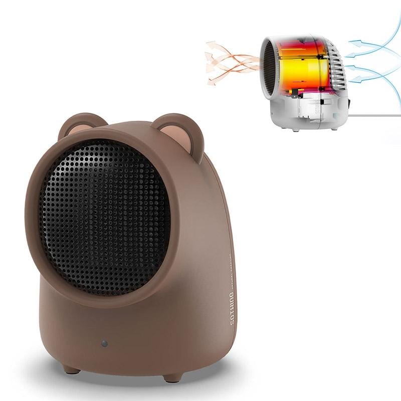 Office Desktop Heater Portable Energy Saving Mini Household Heater CN Plug (Dumb Bear)