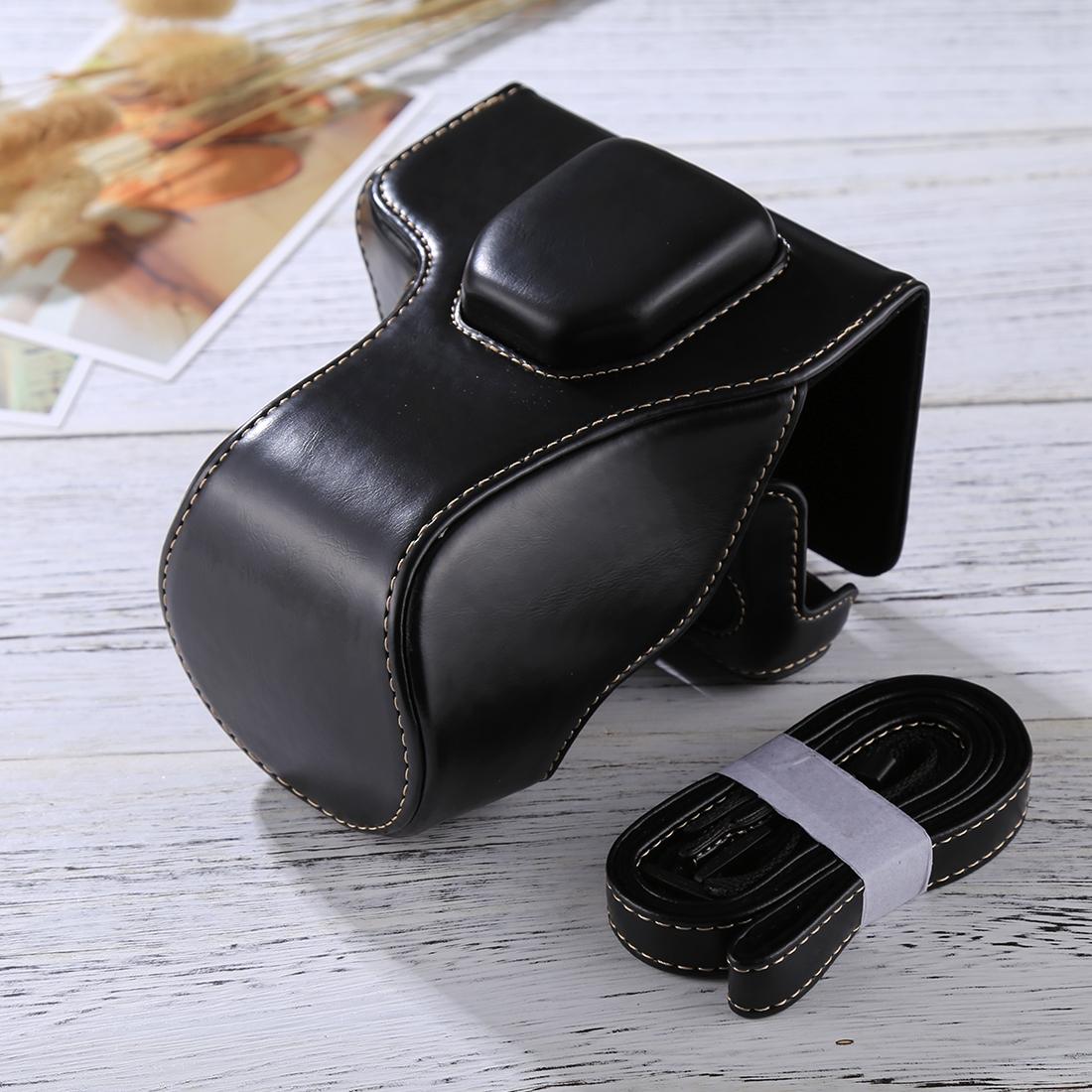 Full Body Camera PU Leather Case Bag with Strap for FUJIFILM XT10 / XT20 (Brown)