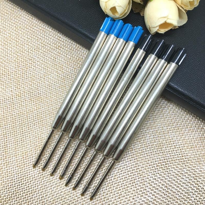 10 PCS Defensive Pen Refills Roller Ball Pen Refill Black Ink Fit for Defense Pen (Blue)