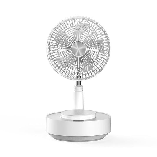 edon E908 Household Retractable Folding Remote Control Small Electric Fan, Humidifier Version (White)