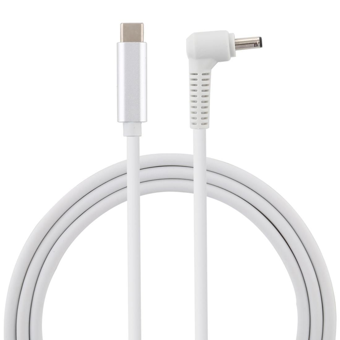 USB-C / Type-C to 4.0 x 1.35mm Laptop Power Charging Cable, Cable Length: about 1.5m (White)