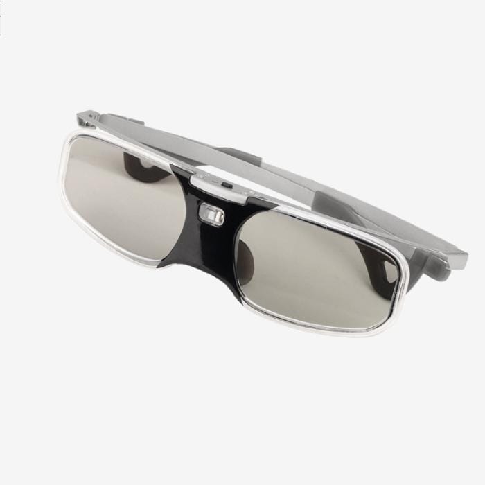 Bluetooth Active Shutter 3D Glasses+Myopia Clip for Samsung Sony W807C LG 3D TV EPSON projector TW5200/5210/5300/5350/2030 (White)