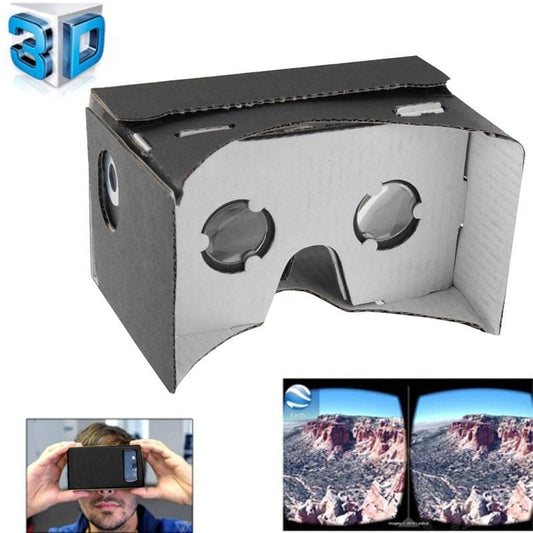 Cardboard 3D Glasses Virtual Reality with NFC Tag for Galaxy Note 4 / S5 / Other NFC Smartphone, Suit for 4.0 - 5.0 inch Smartphone (Black)