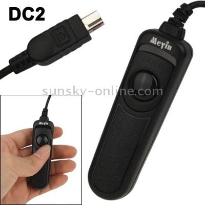 Meyin RS-801/DC2 Remote Switch Shutter Release Cord for Nikon DSLR D7000,D5100,D5000,D3100,D90 (Black)