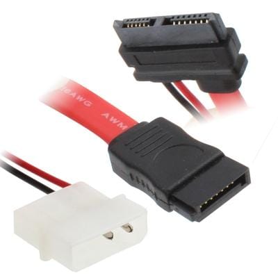 13pin  SATA to 2 Pin IDE + 7 Pin SATA Cable for Laptop SATA Drives, Length: 45cm