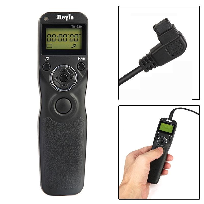 Timer Remote Control for Sony DSLR a900 / a850 / a700 / a560 / a550 / a500, Konica Minolta DIMAGE a2 / a1 / 9 / 7Hi / 7i (Black)