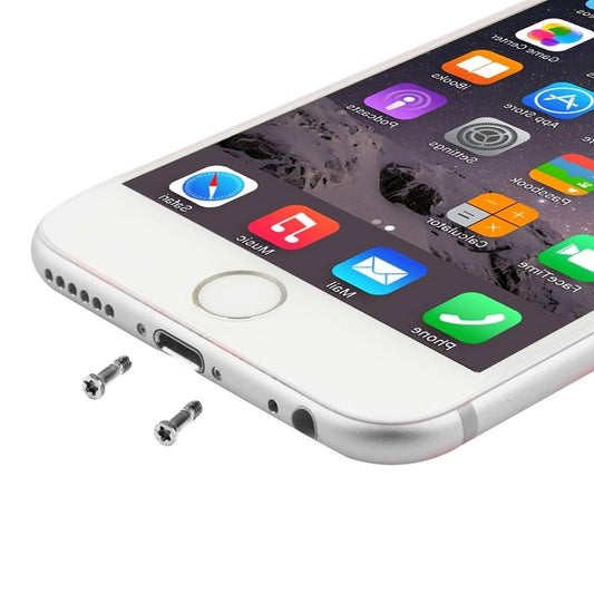 100 PCS for iPhone 6s & 6s Plus Universal Charging Port Screws (White)