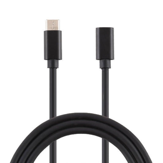 Type-C / USB-C Male to Female Power Adapter Charger Cable, Length: 1.5m (Black)