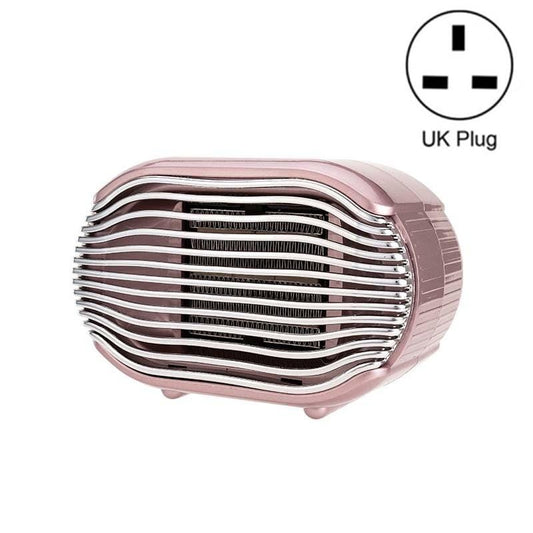 800w Mini Heater Home Desktop Energy Saving Small Solar Heater, Size:UK Plug (Pink )