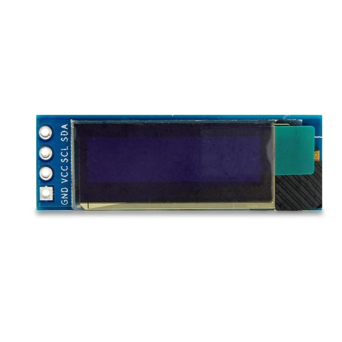 LDTR-WG0185 0.91 inch 128x32 IIC I2C Blue/White OLED LCD Display DIY Module DC3.3V 5V for PIC Arduino (Blue)