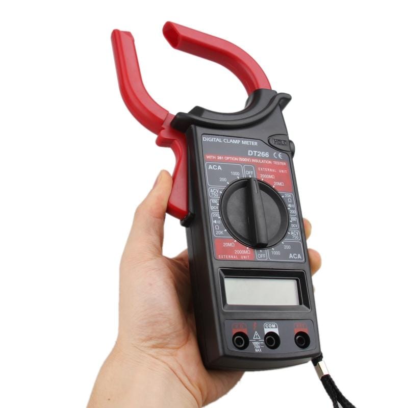DT266 Digital Clamp Meter Electronic Tester Tools Ammeter Voltmeter Ohmmeter Tester
