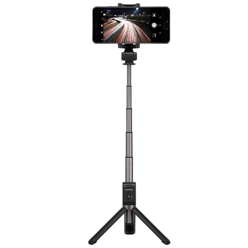 Huawei One-piece Retractable Wireless Bluetooth Selfie Stick with Magnetic Tripod, Mobile Phone Holder Expansion Size: 56-85mm (Black)