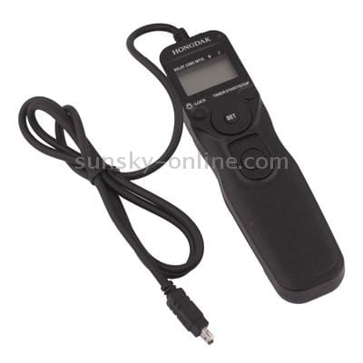 LCD Display Timer Remote Cord for Nikon D90 / D3100 / D7000 / D5000 (Black)