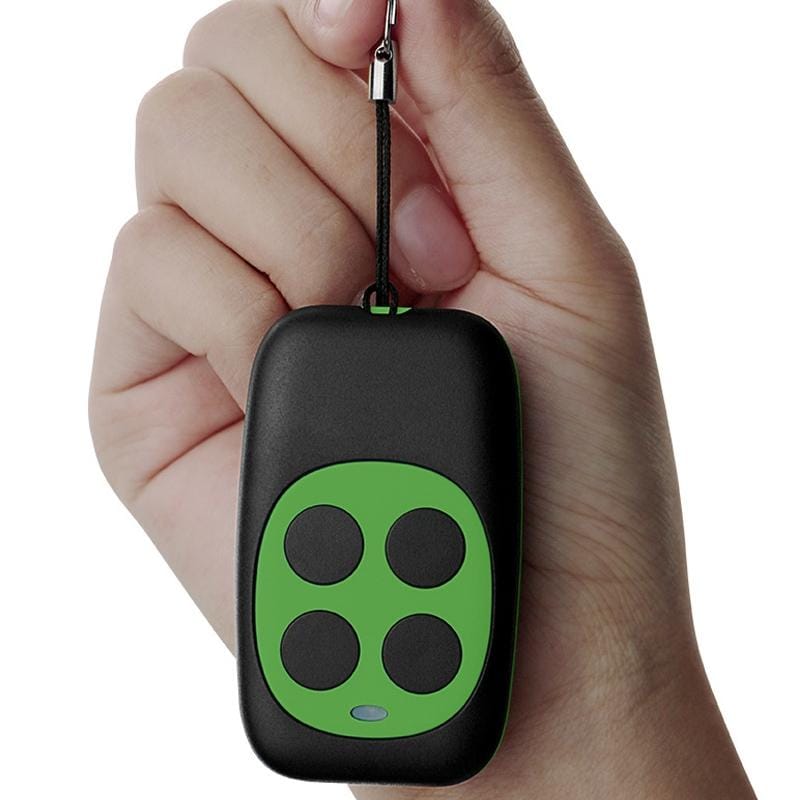 Colorful Four-Key Copying Remote Garage Door Gate Wireless Remote Control 433MHZ Copy Key Cloning Duplicator (Green)