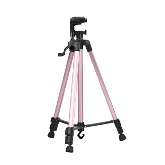 Portable Phone Live Selfie 3366 Tripod Stand DV SLR Camera Self-timer Full Light Bracket (Pink)