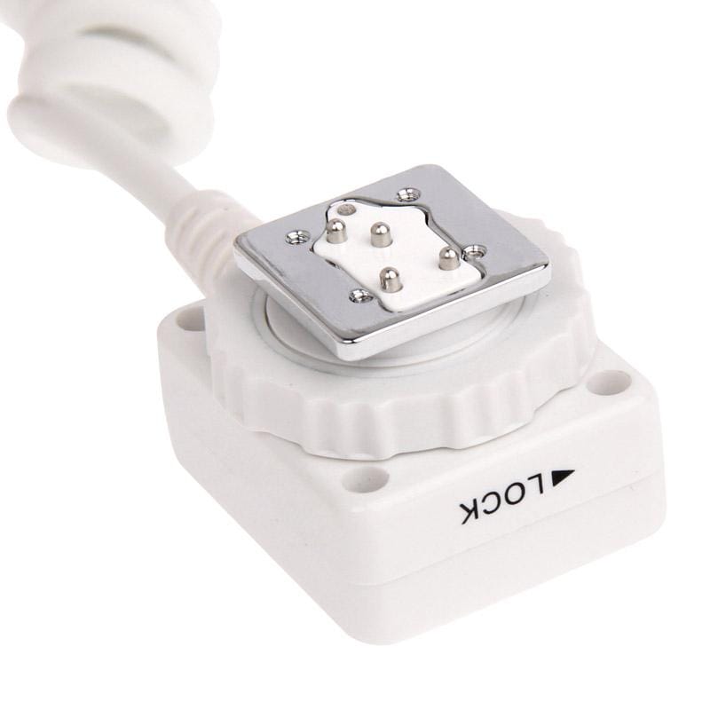 Travor 1.8m off Camera TTL Shoe Cord Flashgun Cable for Nikon (White)