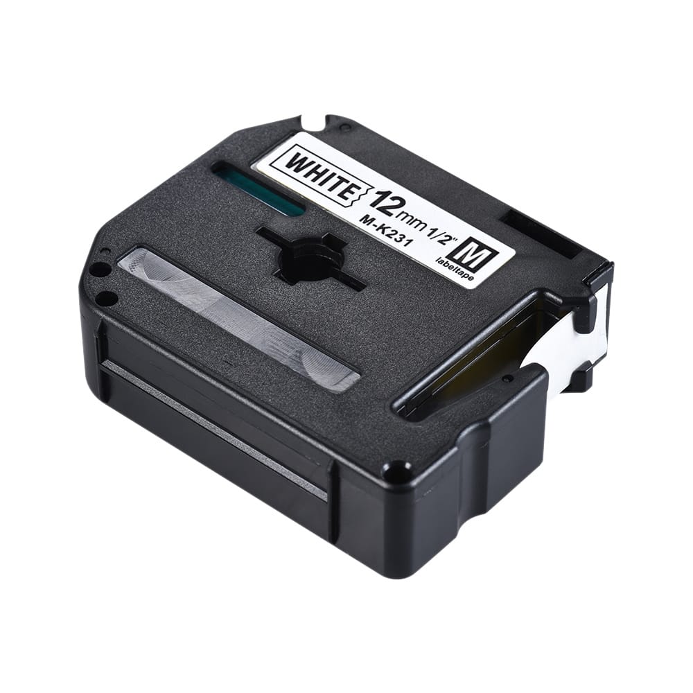 Black on White Label Tape Compatible for Brother - 2