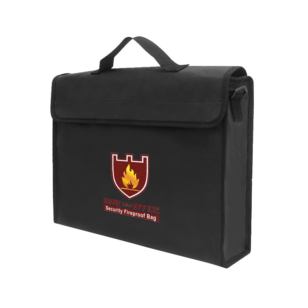 Fireproof Money Document File Bag Pouch Cash Bank Cards - 2