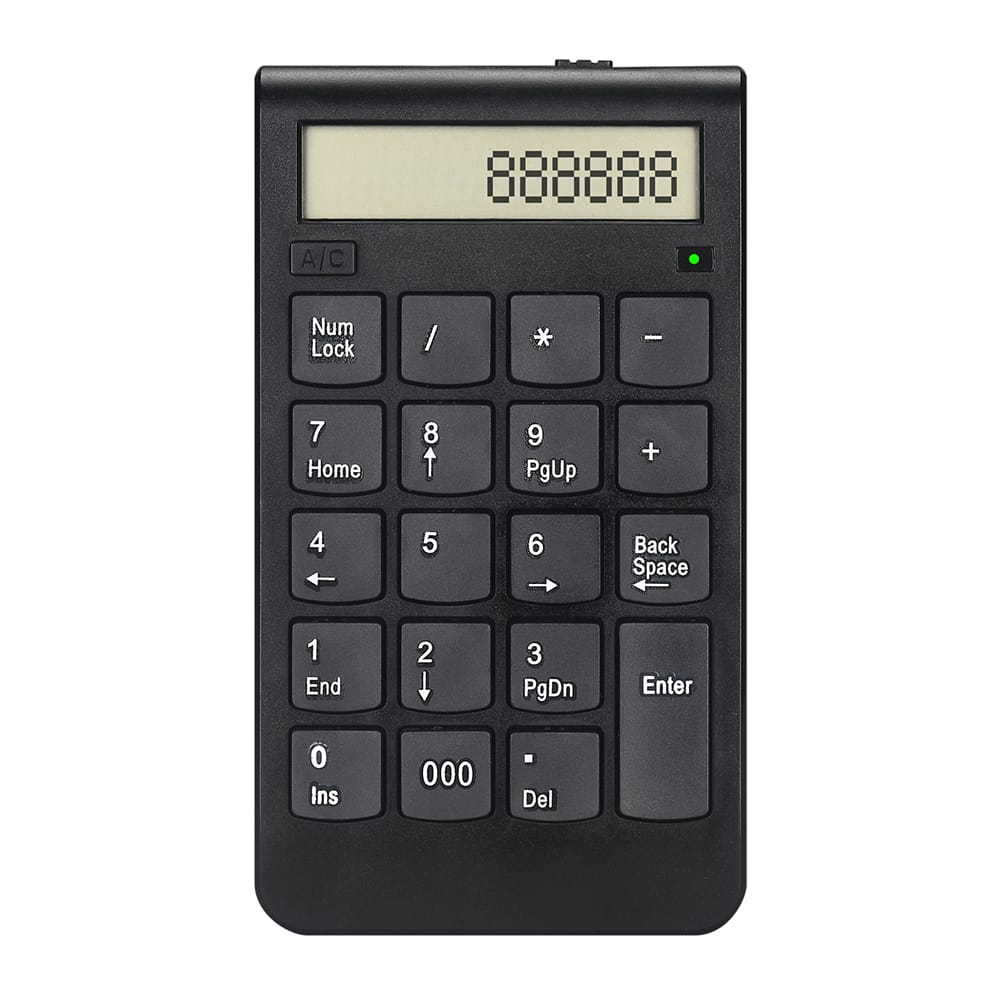 19 Keys Number Keyboard 2.4G Digital Display Rechargeable