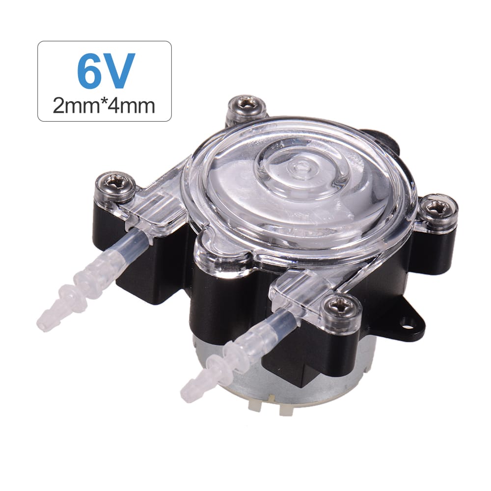 GROTHEN DC 6V DIY Dosing Pump Mini Peristaltic Dosing Head - 2mmX4mm