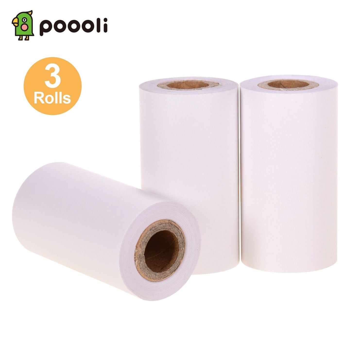 Poooli White Blank Sticky Thermal Paper Long-Lasting