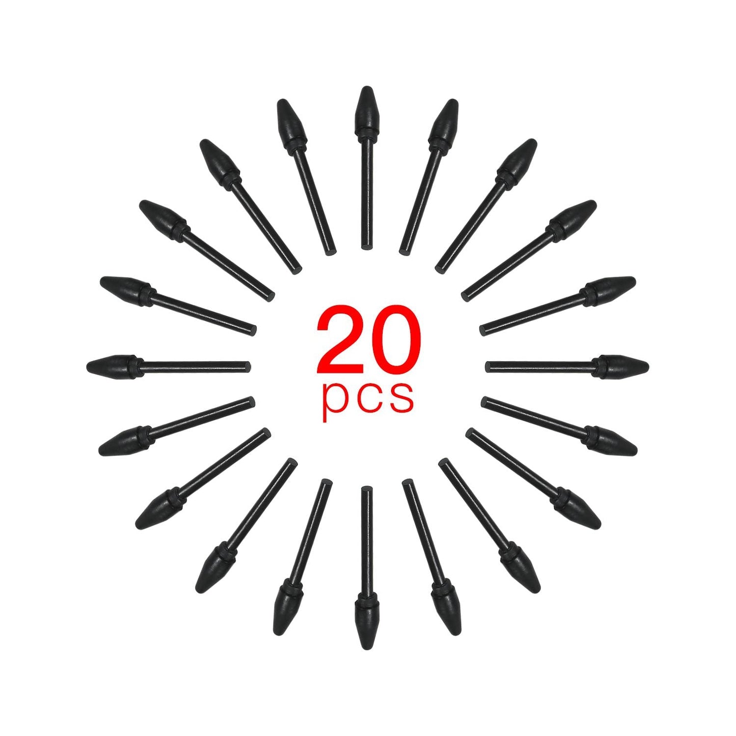 BOSTO 20pcs Replacement Nibs Pen Tips Compatible with All - Battery Stylus