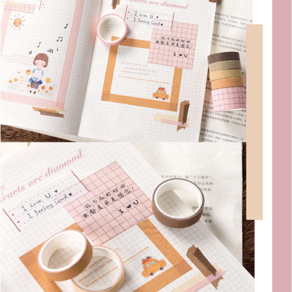 Sweet Dream Series Washi Japanese Paper Tape Scrapbooking - Retro Impression