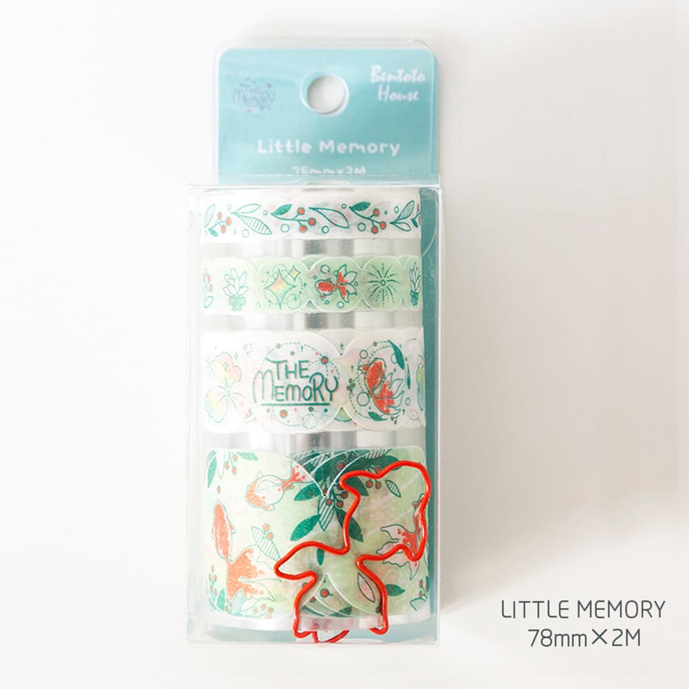 Cartoon Pearlized PET Washi Paper Tape Scrapbooking Tape - Little Memory