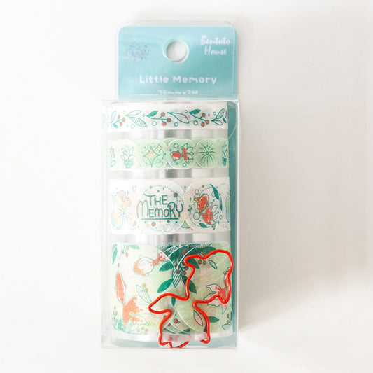 Cartoon Pearlized PET Washi Paper Tape Scrapbooking Tape - Little Memory