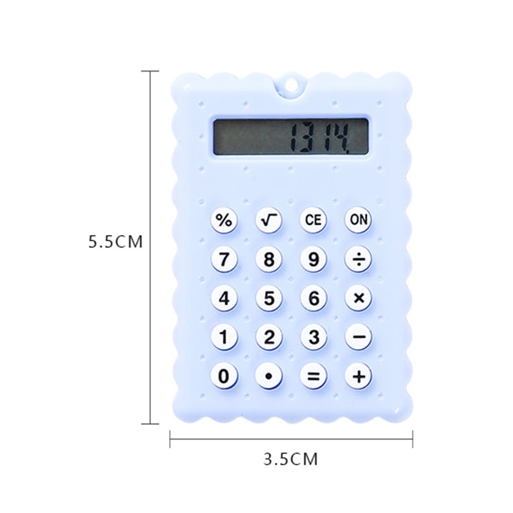 Mini Cute Calculator Pocket Size 8 Digits Display Portable - Regular