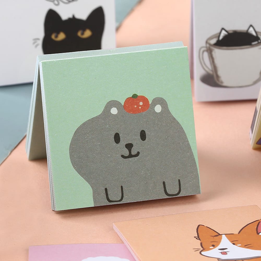 50 Sheets Mini Portable Note Book Creative Cartoon Notepad - Daily Foraging