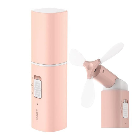 Baseus CXZD-B04 Square USB Charging Portable Folding Fan (Pink)