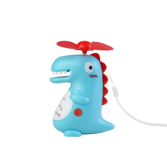 Cute Girl Heart Creative Dinosaur Children Student Portable Handheld Mini USB Small Fan (Blue)